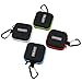 Meuxan 4-Pack Earbud Case Earphone Storage Pouch with Carabiner for USB Cable Flash Drive Small Batteries, 4 Colors