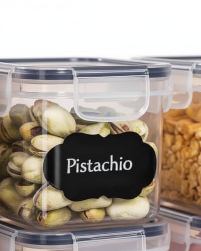 Kit com 15 Potes Herméticos para Mantimentos – Tampa Vedada, Porta Alimentos e Organizadores de Cozinha