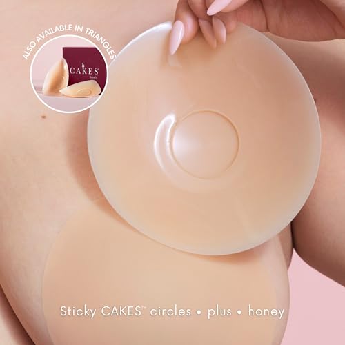 CAKES Body® sticky Circle Nipple Covers for Women - The Viral Sticky Boobs With an Adhesive-free nip nook™