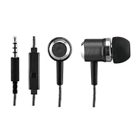 Sentry Industries Inc. HM371 MicBuds Metal Stereo Ear Buds With Built-In Mic, Black