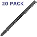 INTEGRA Tools T345XF T-Shank 20 Piece Contractor Jigsaw Blade Set with storage tube. Made with Metal. Blades optimized for cutting Metal, Wood, PVC, and Plastic.