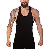 Acediscoball Men's Workout Tank Top Stringer Bodybuilding Gym Shirt Vest Y Back