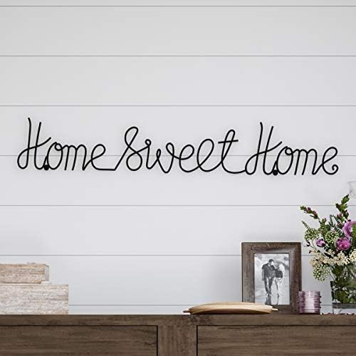 Lavish Residence Steel Candy Cursive Cutout Signal-3D Phrase Artwork Residence Accent Decor-Excellent for Trendy Rustic or Classic Farmhouse Type