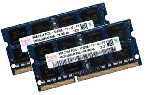 Hynix RAM Module 16 GB Dual Channel Kit 2x 8 GB 204 Pin DDR3-1600 SO-DIMM 1600 MHz PC3-12800S CL11 Suitable for Apple and Laptops