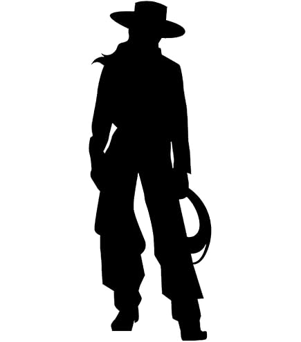 Cardboard People Cowgirl Silhouette – Lebensgroßer Pappaufsteller Für Party & Deko