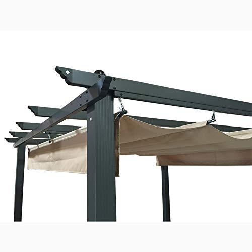 Coolaroo Constantine Pergola Replacement Canopy Top Cover - RipLock 500 Beige