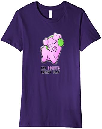 Womens Eat Donuts Every Day Medium Purple