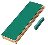 BeaverCraft LS4P1 Leather Stropping Block Kit Knife Sharpening Kit Leather Honing Strop for Sharpening Knives 8'' Long BeaverCraft Wood Carving Sharpening Strop Stropping Leather Block with Polishing