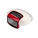 PINGKO Pedometer, Fitness Tracker Solar Energy Activity Tracker Calories Burned with Blet Clip for Walking - Red