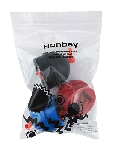 Honbay 3pcs Mix Color Rubber Pool Table Billiard Cue Chalk Holders with String - Thumbnail 6