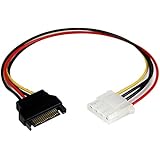 StarTech.com LP4SATAFM12 12-Inch SATA to Molex LP4 Power Cable Adapter