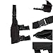 Molle Tactical Leg Holster, Drop Leg Gun Holster Adjustable Right Handed Tactical Drop Leg Thigh Gun Pistol Holster Pouch Pistol Drop Puttee Holder, Removable Wrap Around Thign Design for Men & Women