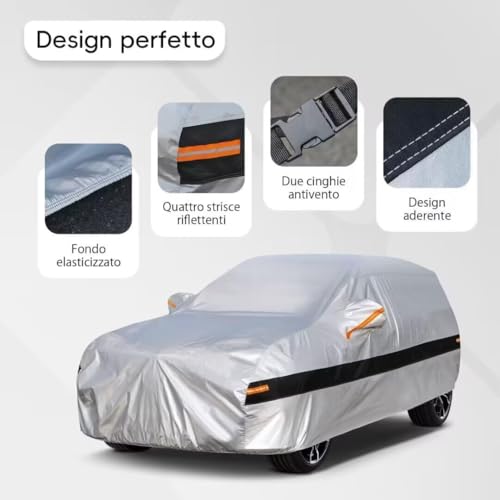 Holthly Exterior SUV Car Cover for Mercedes Benz GLC (2015-2025), Car Cover 10 Layers of Protection, 100% Waterproof, Anti-Dust, Windproof, Rain Waterproof, UV Protection