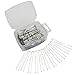 Velscrun 300 Pack U Shaped Hair Pins Bun Hair Pins Metal Bobby Pins Hair Clips for Hair Decoration (Silver)
