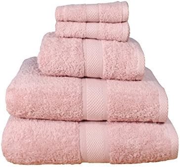 Hotel Linens 600gsm Dusky Pink Egyptian Cotton Towels (Hand x 2)