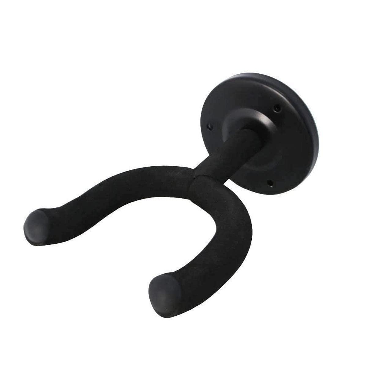 3rd Avenue Rocket Series Universal Guitar Wall Hanger Mount Metal Bracket with Padded Hook - Black