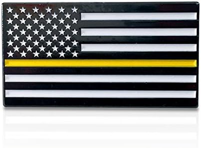 Thin Blue Line American Flag - Soft Enamel Metal Pin with Rubber Pin Back That Prevents Spinning. Perfect for Suit Lapel or as a Tie Tack