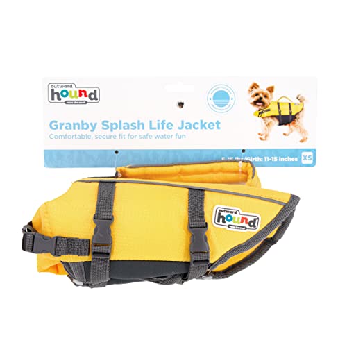 Outward Hound Granby Splash Yellow Dog Life Jacket, XS Pricepulse