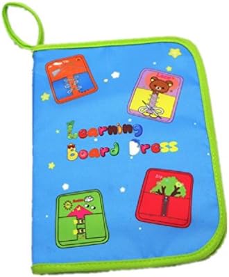 Montessori Learn to Dress Boards Toys Quiet Book - Zip, Snap, Button, Buckle, Lace and Tie Early Learning Basic Life Skills Toys Cloth Book
