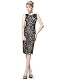 Ever Pretty Elegant Sleeveless Lace Knee Length Fitted Cocktail Dress 05336