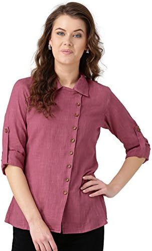 Desi FusionWomen's Regular fit Top (DF1227_Pink 2XL)