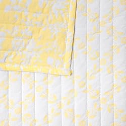 MARTHA STEWART Pamela Lemon Yellow Floral Queen