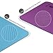 WWWW PIDO Yoga Mat Eco Friendly TPE Non Slip Yoga Mats by SGS Certified with Carrying Strap and Bag,72″x24″ Extra Thick 1/4″ for Yoga Pilates Fitness Exercise Mat(Mallow Pruple + Moonlight Blue)thumb 1