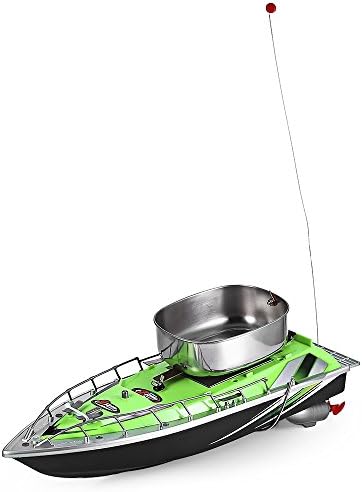 Outt Mini RC Wireless Fishing Lure Bait Boat 200M Remote Control for Finding Fish,Green