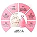 Peachlife Silicone Ring Menstrual Cup | Pull Stem Loop for Easy Removal | Reusable for up to 10 Years of Leak-Proof, Comfortable Period Protection | Large, Medium Firm Peachcup