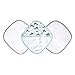 JJ Cole Washcloth and Bath Mitt Set, Aqua Whales
