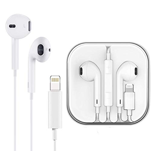 Earbuds/Headphones/Earphones, in-Ear Wired Headphones with Microphone and Remote, Noise Isolating Earphones Compatible with iPhone Xs/XS Max/XR/X/8/8 Plus/7/7 Plus