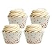 Andaz Press Rose Gold Foil Polka Dot Cupcake Wrappers, 24-Pack, Shiny Metallic Copper Champagne Themed Wedding Supplies