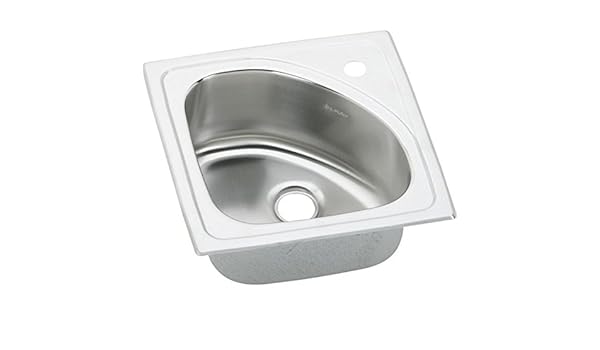 Elkay Blgr15151 Harmony Lustertone Stainless Steel 15 Inch Single