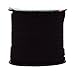 Mandala Crafts Black Faux Suede Cord for Jewelry Making - 5mm 50 Yards Flat Vegan Leather Strings Laces Strips for Bracelets, Necklaces, DIY Crafts, and Dream Catchers Supplies