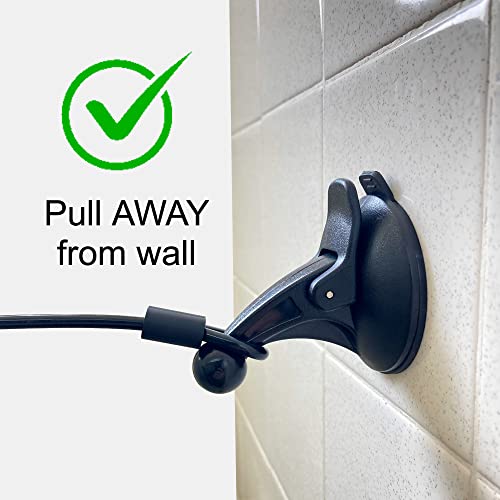 LAST LEASH Dog Bathing Suction Tether Restraint Strap with Collar Keeps Dog in Bathtub or