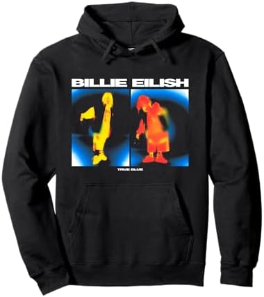 Amazon.com: Billie Eilish Official Blue Blohsh Zip Hoodie
