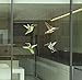 Anti-Collision Window Clings Bird Alert Collision Decals to Prevent Bird Strikes on Window Glass - Set of 12 Hummingbirds