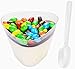 Lawei 100 pack Mini Dessert Cups with Spoons - 2.7 oz Plastic Dessert Cups Disposable Clear Plastic Appetizer Cups for Tasting Party Desserts Appetizers