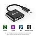 Kimwood USB C to 3.5mm Headphone Charge Adapter Compatible for Pixel 2/2XL/3/3XL, iPad Pro 2018, HTC, Huawei, Huawei Mate 30 Pro, Essential Phone and More