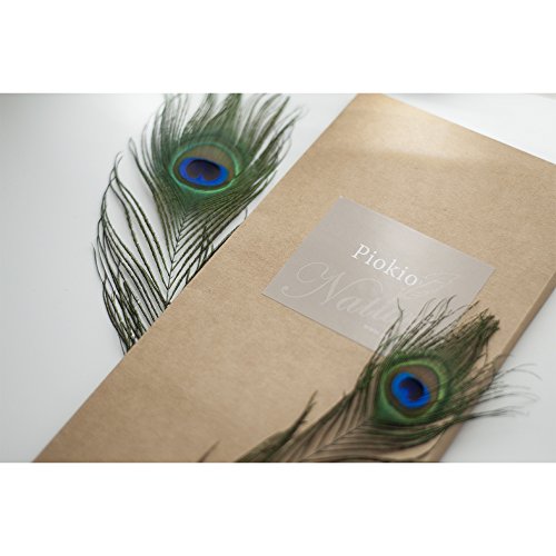 Piokio 200 pcs Natural Peacock Feathers Bulk 10"-12" for Holiday Crafting