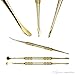 2 Stainless Steel Dab Tools for Wax Carving (Gold)