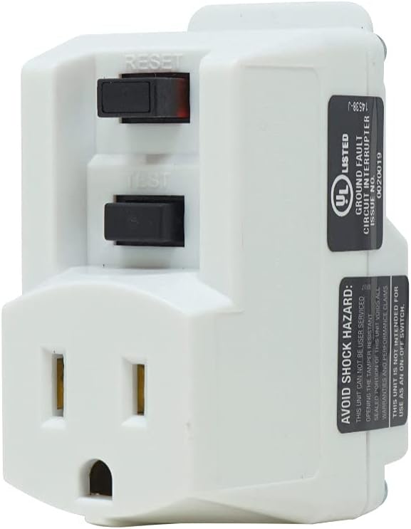 TRC ShockShield Single-Outlet GFCI Adapter