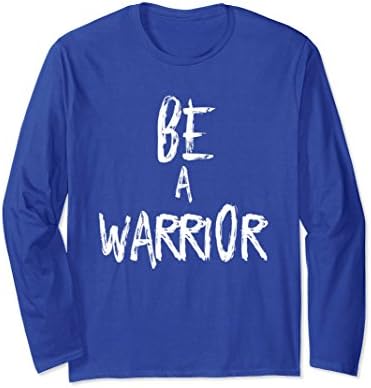 Unisex Be A Warrior Greek Mythology Fighter War T-Shirt Gift Medium Royal Blue