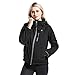 COLCHAM Heated Jacket for Women with Detachable Hood and Battery Pack Waterproof and Windproof XL Black/Grey
