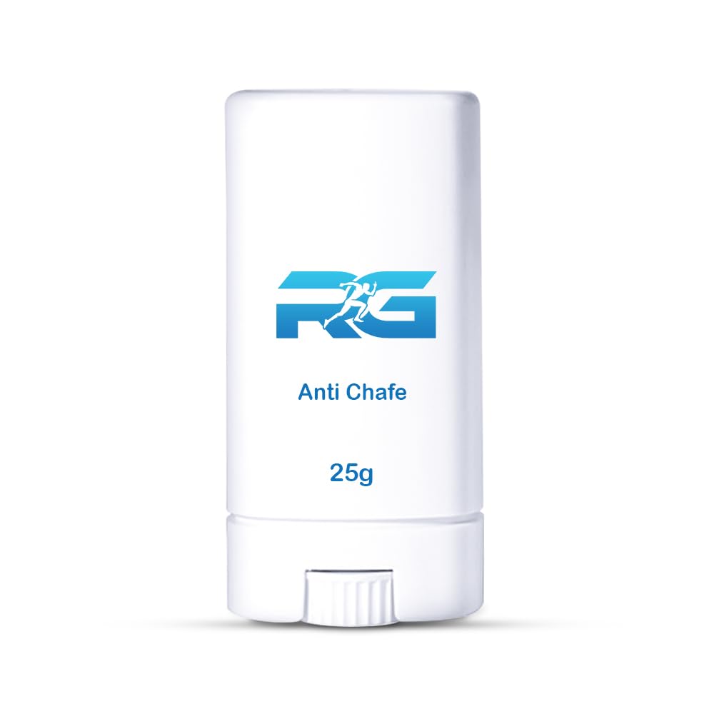RG Anti Chafe Balm Stick 25g – Anti Chafing Stick for Thigh Chafing, Inner Thigh & Chub Rub | Anti Friction Body Balm for Running, Cycling, Hiking, Gym | Sweat & Water Resistant, Non Greasy