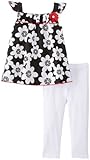 Watch Me Grow! by Sesame Street Baby Girls' 2 Piece Floral Legging Set
