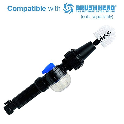 SOAP STAR by Brush Hero Garden Hose Nozzle Soap Dispenser Car Wash Hose Sprayer with Water