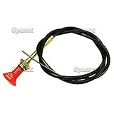 Ford Tractor Fuel Shut-Off Stop Cable - fits Many Ford 3 Cylinder Tractors 1965-up