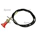 Ford Tractor Fuel Shut-Off Stop Cable - fits Many Ford 3 Cylinder Tractors 1965-up primary