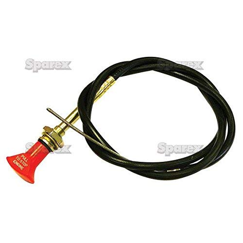 Ford Tractor Fuel Shut-Off Stop Cable - fits Many Ford 3 Cylinder Tractors 1965-up
